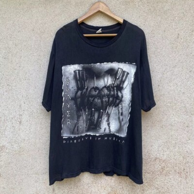 1998 Slayer Diabolus in Musica Artwork Band Black Unisex T shirt S-5XL