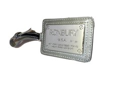 Roxbury Purse Gray or Copper Ombr  Patent Leather Handbag Name Tag