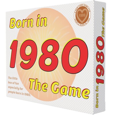Jahrgang 1980 - DAS SPIEL. Traumhaftes neues Geschenk 1980 einzigartig für die Generation 80