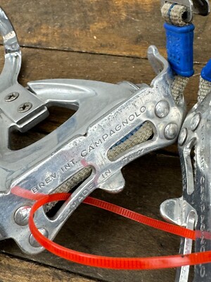 Pédales vintage Campagnolo 405 Victory 9/16 x 20 + cales-pie