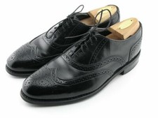 DEXTER Black Oxford Blucher Shoes Brogue Wingtip Oxford Shoes 9 M USA Made