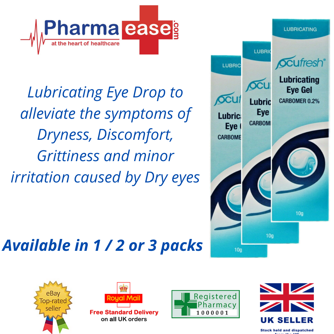 CARBOMER 0.2 Lubricating Eye Gel 10g For Dry Eyes *Brand May