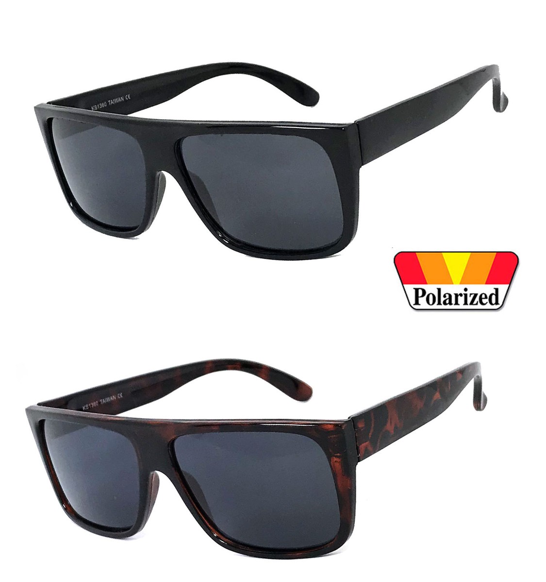 Retro Square Frame Sunglasses Mens Womens Flat Top Square  display picture 1