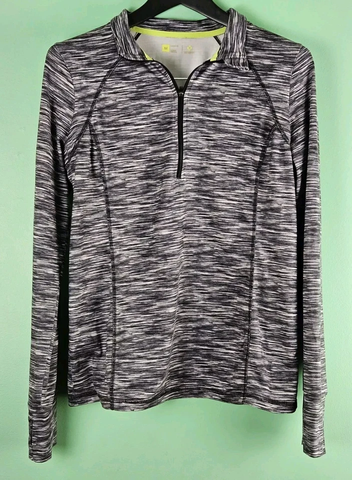 Xersion 1/2 молнии Slim Fit работает пуловер женщин M длинный черный серый синий лот - Изображение 3 из 4