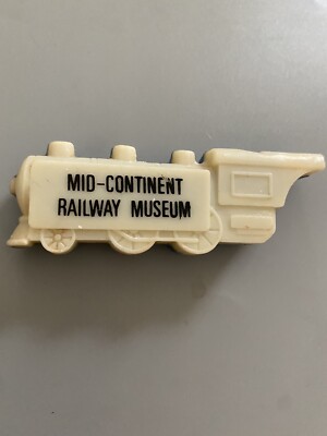 Vtg Souvenir Mid Continent Railway Museum Plastic Toy Whistle New Freedom WI