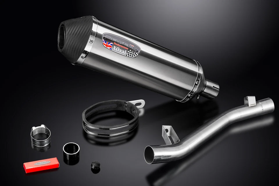Suzuki GSF1200 Bandit 1995-05 Slip On 13.5" X-Oval Stainless Exhaust Muffler Kit - Image 3 of 4