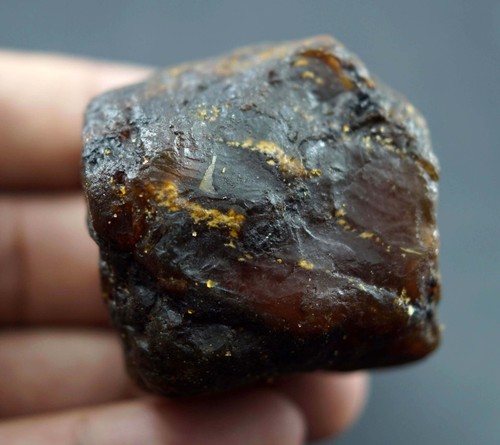 189,10 quilates miel natural ámbar báltico espécimen sin tratar piedra preciosa áspera certificada - Imagen 5 de 5