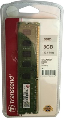 Transcend TS1GLK64V3H Speichermodul 8GB DDR3 1333 U-DIMM 2Rx8 512Mx8 CL9 B-WARE