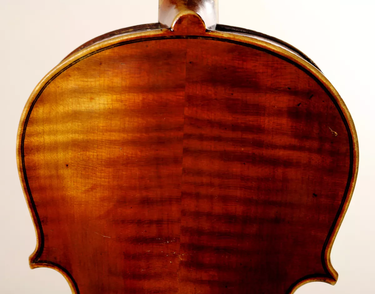 LISTEN to the VIDEO Flamed OLD violin early 20th century DEEP