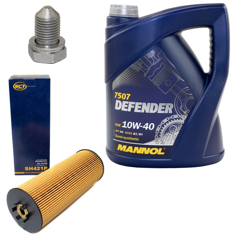 Produktbild von Motoröl Ölfilter SM111 10W40 5Liter + Ölablassschraube Für