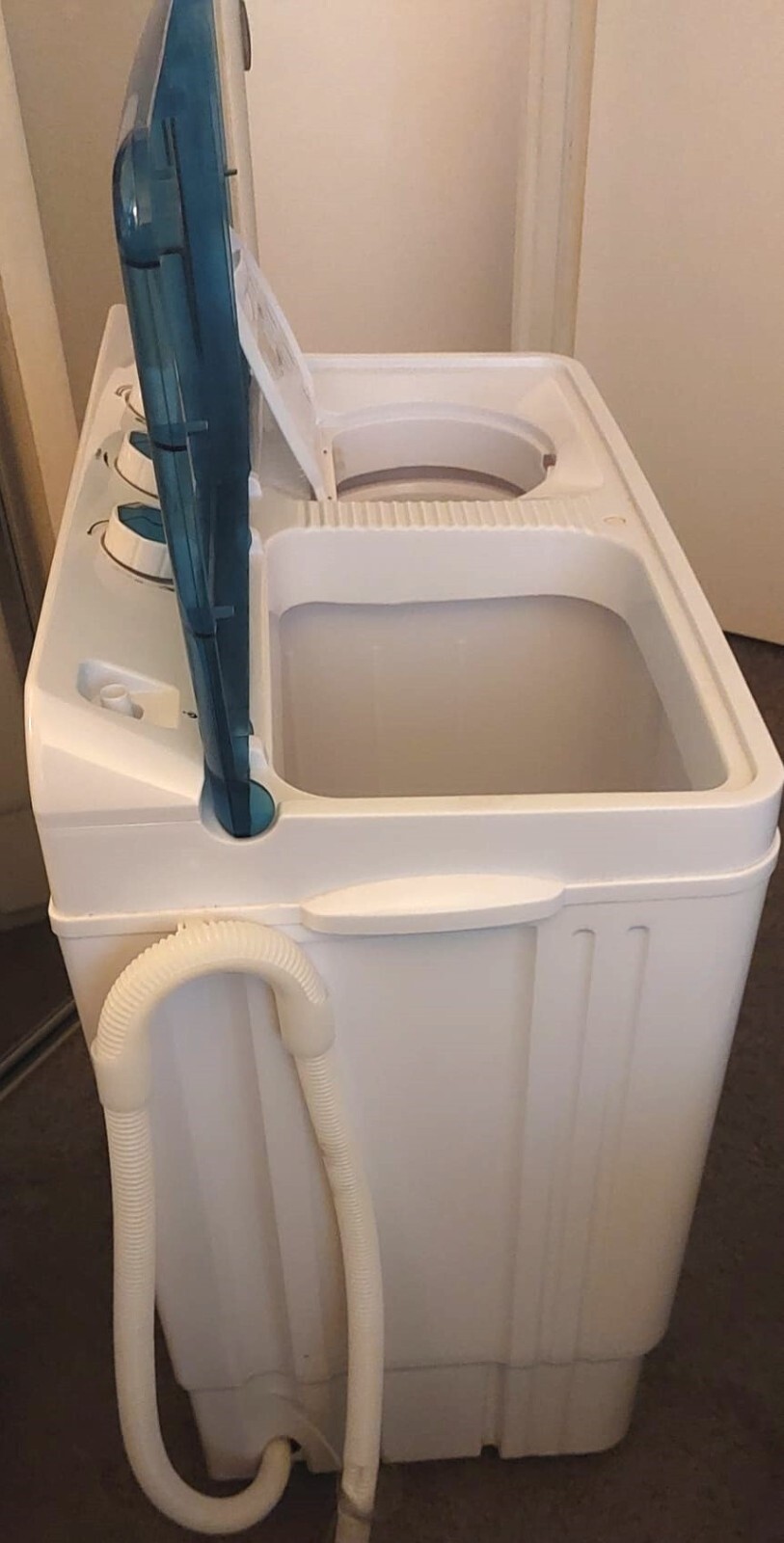Mini Washing Machine KUPPET Compact Twin Tub Portable 26lbs Capacity
