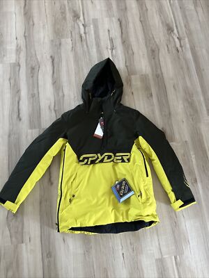 スパイダーシグナルテクニカルアウターSpyder SIGNAL GORE-TEX Signal Insulated Ski Anorak Jacket - Black - Mens | Spyder