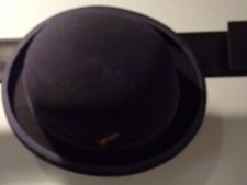 Scala Genuine Suede with Feather Derby Navy Hat