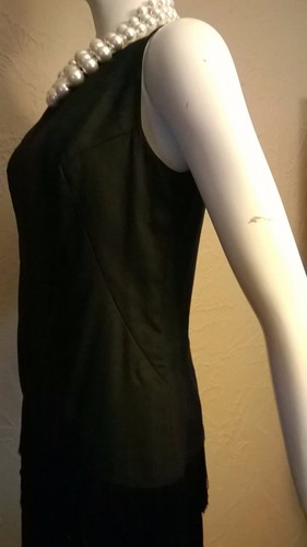VTG 1960's "Lee Jordon" LBD - Flapper Fringe with Matching Fringed Wrap 11-12 - Picture 4 of 12