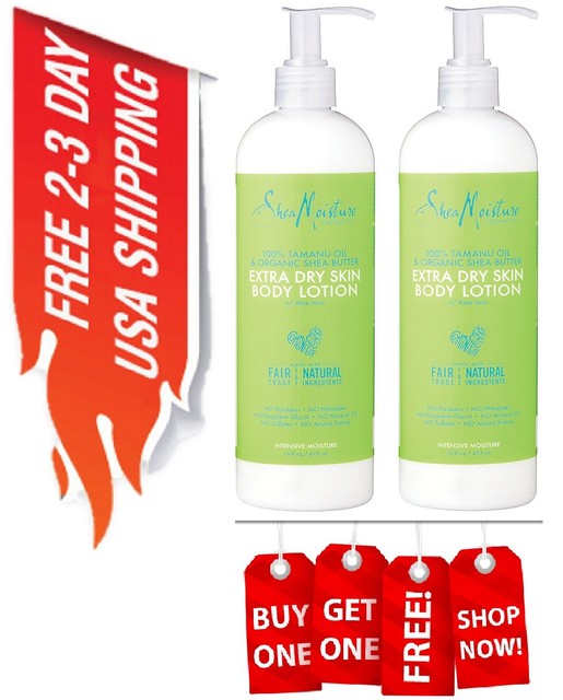 Extra Dry Skin Body Lotion by Shea Moisture Tamanu Oil Organic Shea Butter (2)