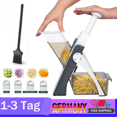 Gemüseschneider Once for All Verstellbar Gemüsehobel Genius Mandoline Vegetable!