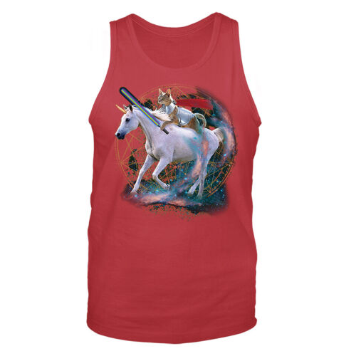 Tanktop Einhorn Krieger Tiere Haustier lustiger Witz Humor humorvolle Grafik Neuheit - Bild 6 von 8
