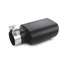 Black Square Exhaust Tip 2.5 Inlet Rectangle 3x 5.5 Outlet 9.5 Long Clamp On Black Square Exhaust Tip 2.5 Inlet Rectangle 3x 5.5 Outlet 9.5 Long Clamp On