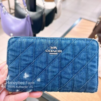 NWT Coach Medium Id Zip Wallet With Quilting CAP29 | eBay