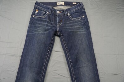 MEK Harbin Straight Faux Flap Pocket Stretch Denim Jeans Women's Size 28  