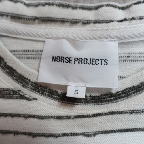 Norse Projects Shirt Small White Stripe Niels Texture - Picture 2 of 9