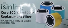 2 isinlive Replacement Air Purifier filter for Levoit Core 350 300 300-RF 350-RF