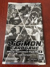 DIGIMON - OFFICIAL TOURNAMENT PACK VOL.4 - 1 CARD PER PACK FACTORY SEALED