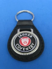 JAG THE BEAST LOGO BLACK LEATHER KEYRING KEYFOB #243