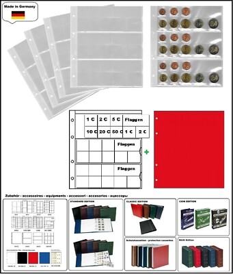 10-MÜNZHÜLLEN-EURO-KURSMÜNZENSÄTZE-NH24-NUMOH-ROTE-ZWL-LOOK-338425-ZWL-R