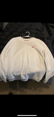 Supreme Polartec Small Box Crewneck White | eBay