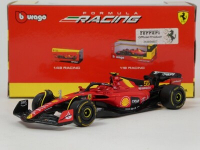 Modèle Réduit 1:43 BURAGGO Ferrari F1 SF-23 #55 Monza GP 2023 Sainz - Neuf