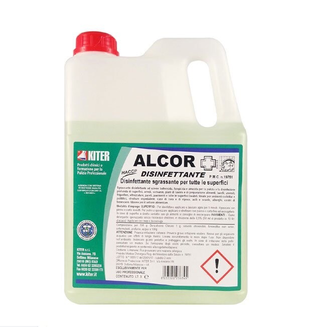 Alcor 3 litri sgrassante universale ad azione virucida