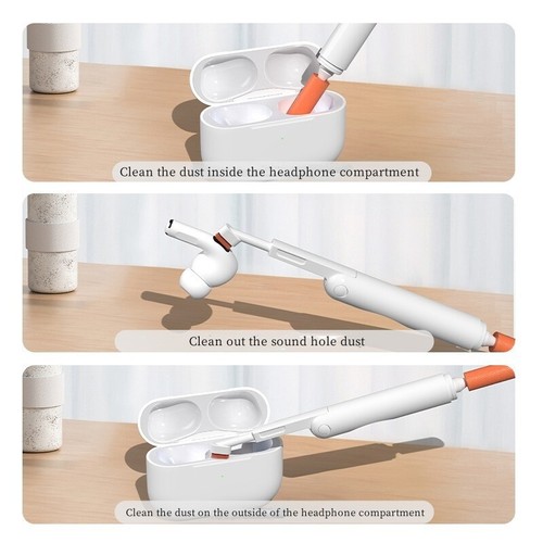 Headphone Multi-Functional Cleaning Pen Keyboard Laptop Computers Cleaning Brush - Photo 5/6