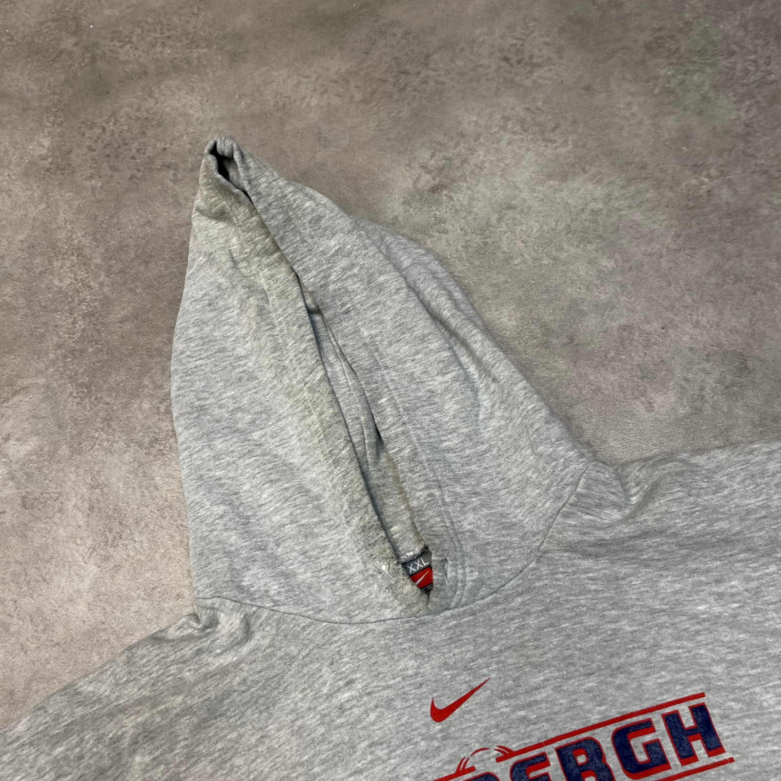 Nike Lindbergh Football Hoodie Mens 2XL Graphic Pullover Sweatshirt, Grey image 7
