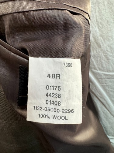 JOS. A. Abrigo Blazer Chaqueta Abrigo Deportivo de Lana BANK Para Hombres Marrón TALLA 48R - Imagen 8 de 9