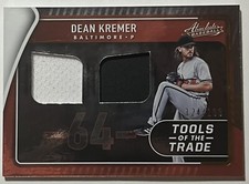 2022 Panini Absolute - Tools of the Trade 2 Swatch #TTT2-DK Dean Kremer 124/199