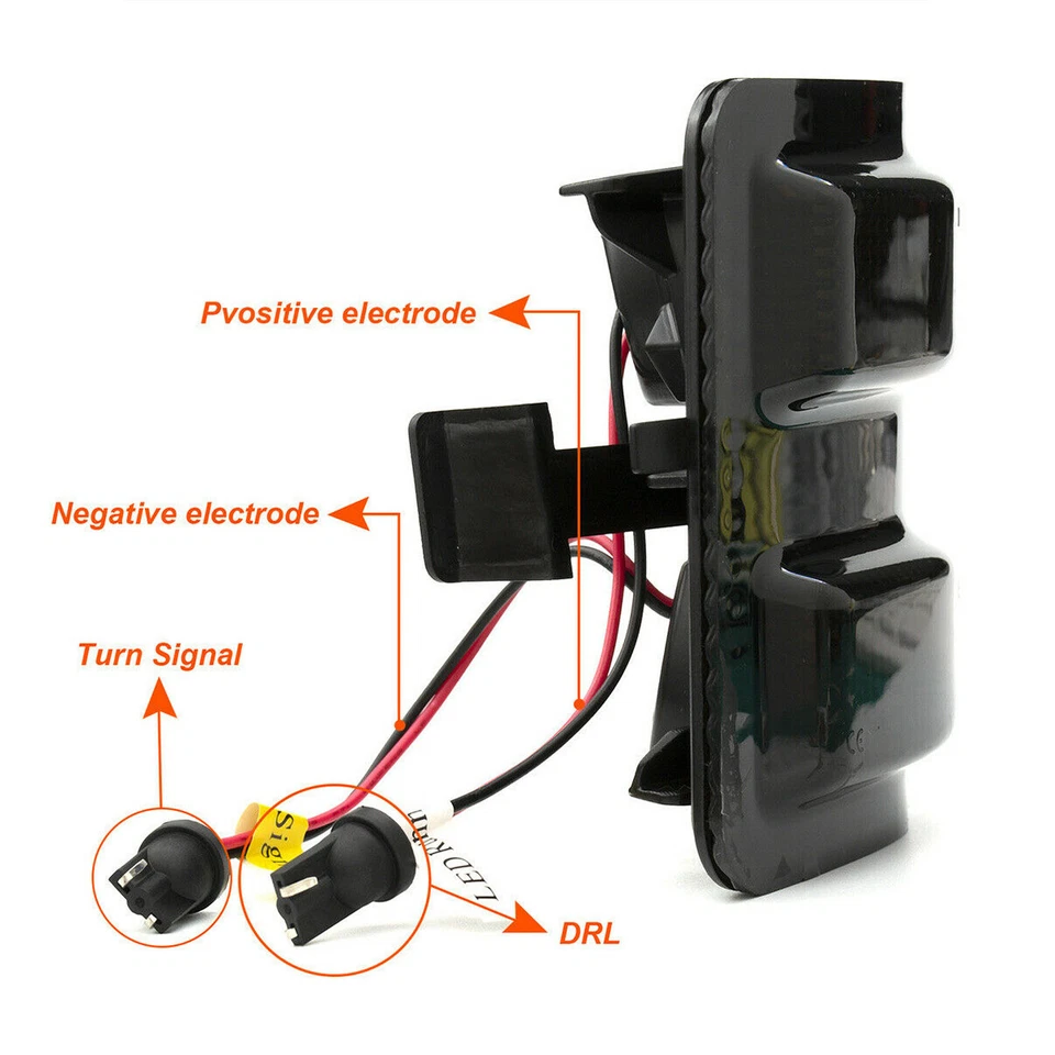 Luz de señal de giro marcador de espejo retrovisor LED R&L para Ford F250 F350 Super Duty Foto 3 de 4