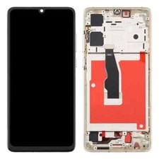 For Huawei P30 Grade C LCD Screen and Digitizer Assembly  Frame Part TFT gold