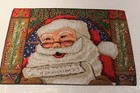 Set of 2 Santa Claus's Naughty or Nice List Tapestry Christmas Placemats NWOT's