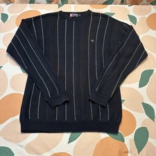 VINTAGE Chaps Ralph Lauren Hand Framed Sweater Men's Large Vertical Striped