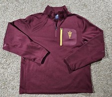 ASU Sun Devils 1/4 Zip Campus Heritage Pullover Sweatshirt Sz M Arizona State