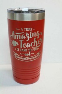 A Truly Amazing Teacher Polar Camel Red 20 Oz Stainless Insulated Tumbler Gift Ebay