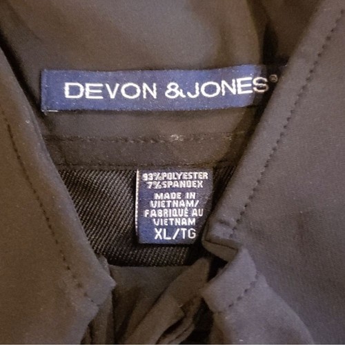 Devon & Jones Mens Black Doubleweave Tech-Shell Jacket Size XL. New! - Picture 2 of 7