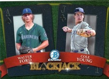 2022 Topps Bowman Chrome Blackjack SP - Walter Ford Cole Young - RC Mariners QTY