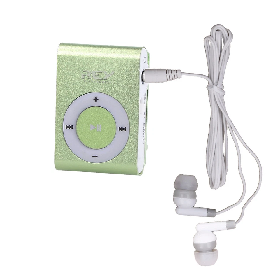 Reproductor MP3 CLIP Compatible con MicroSD de hasta 8 Gb. Color Verde vr - Imagen 2 de 4