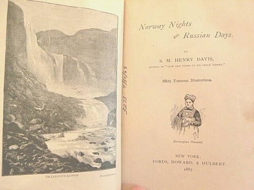 Norway Nights and Russian Days by S. M. Henry Davis 1887 First Edition - Foto 2 di 12
