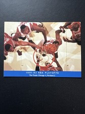 1992 Sky Box Franz Blazers The Finals #5 Michael Jordan And Clyde Drexler