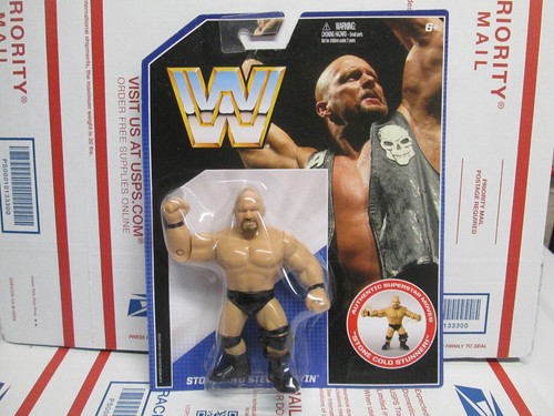 WWE Mattel Retro Stone Cold Steve Austin Wrestling...