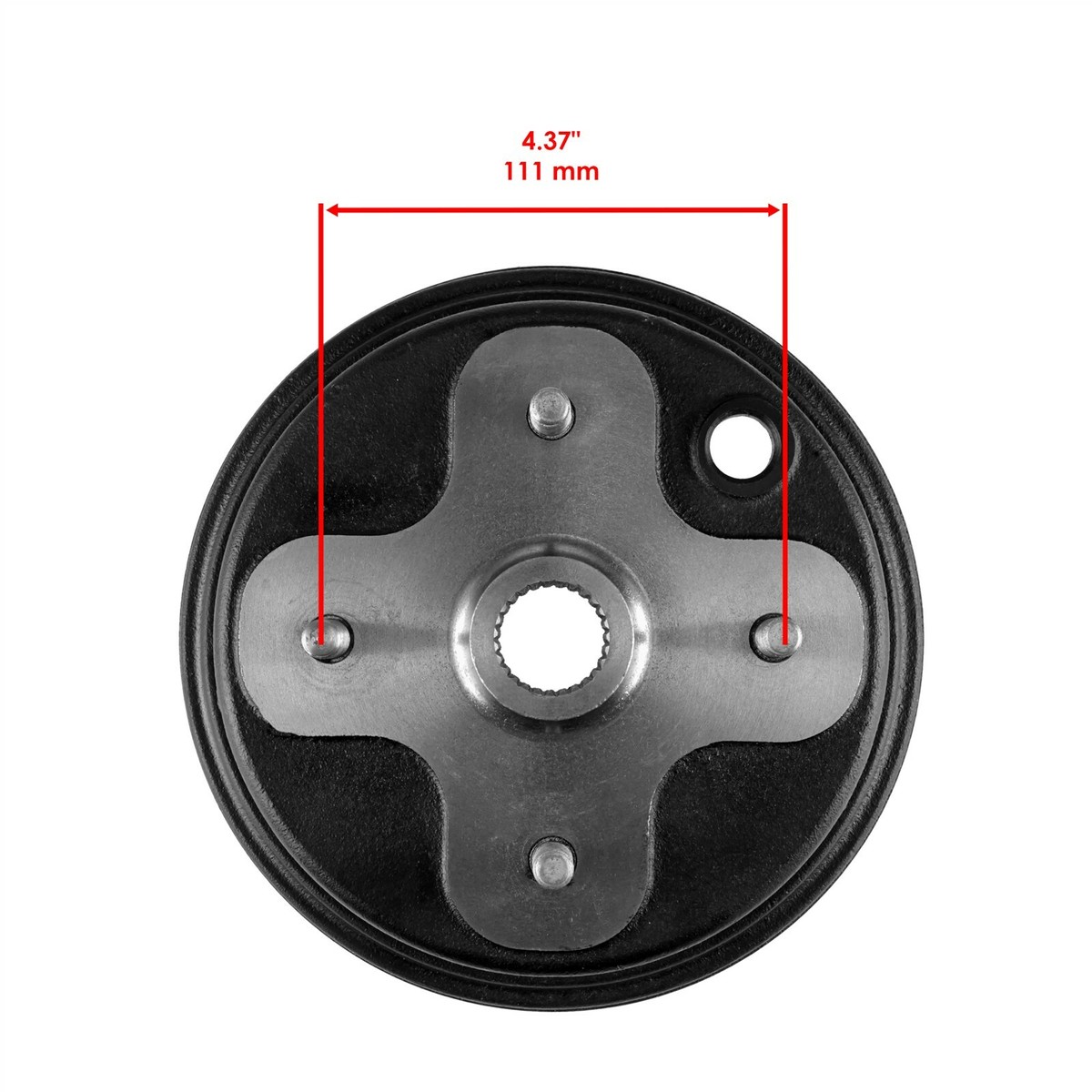 2x Front Wheel Brake Hub for Yamaha ATV Timberwolf 250 2WD YFB250