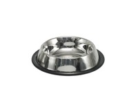Nobby Edelstahlnapf Flach, Rutschfest 15,5 Cm 0,20 Ltr Katze Napf